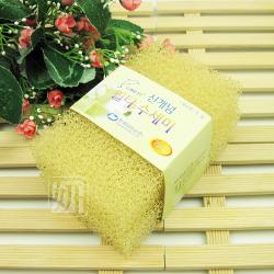 韩国胶粒刷碗海绵 丝瓜瓤洗碗海绵 洗碗巾 一包里12对 多色混合