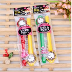 日本2P食品封口夹（大号L） 日期标度盘食物食品密封夹 2个装1138