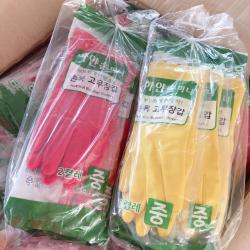 韩国 胶皮手套 橡胶清洁手套 一袋2双 均码