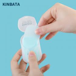 KINBATA 旅行便携皂纸 50枚入 一次性纸香皂片 迷你可携带洗手皂