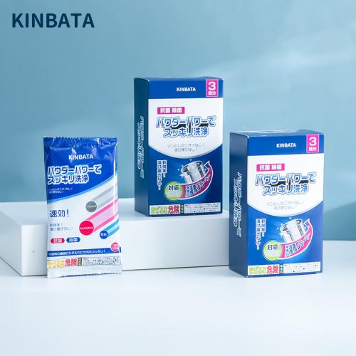 KINBATA 洗衣机槽清洗剂清洁去污粉家用滚筒式波轮除垢 3袋入
