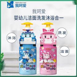 《贸》韩国 我珂爱珀利警车 婴幼儿童洗发沐浴洁面三合一/身体乳 400ml 特价2025.10