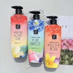 《贸》韩国LG 爱润丝ES香水洗发水护发素 花香洗发露 600ml