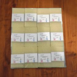 胶粒刷碗海绵 丝瓜瓤洗碗海绵 洗碗巾 一包里12对 多色混合